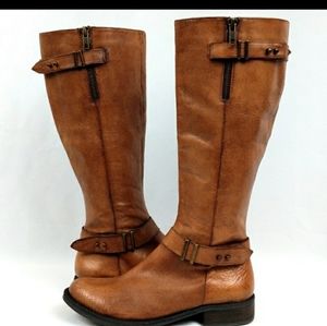 Steve Madden Alyy Cognac Riding Boots sz 7.5 NWOT